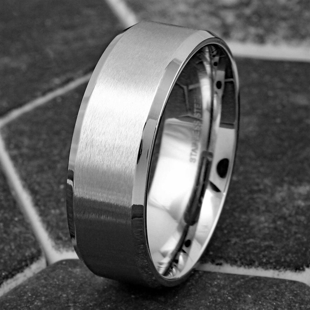 Cassic Band Ring Stainless Steel 4, 6, 8mm - Jewelry Store by Erik Rayo