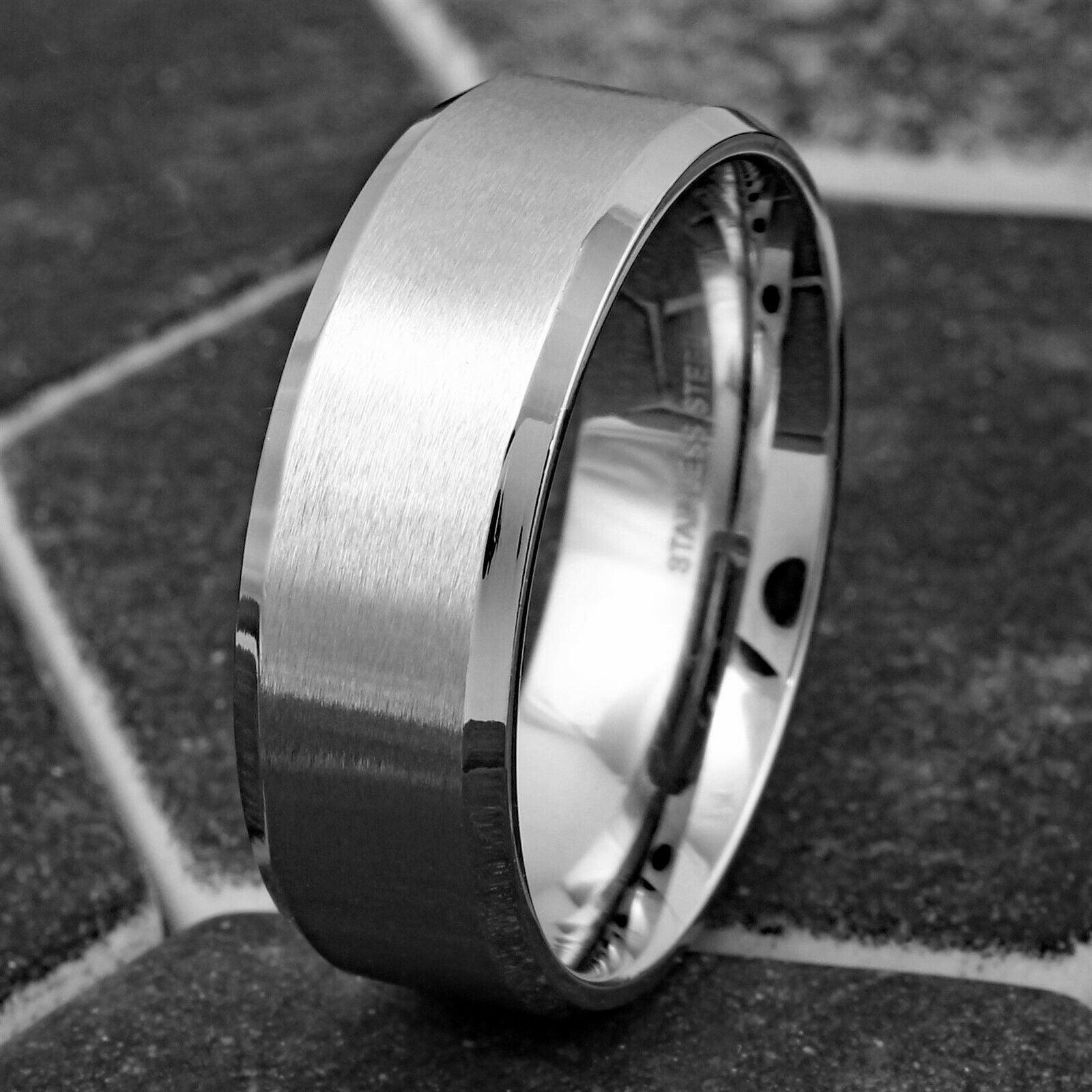 Cassic Band Ring Stainless Steel 4, 6, 8mm - Jewelry Store by Erik Rayo