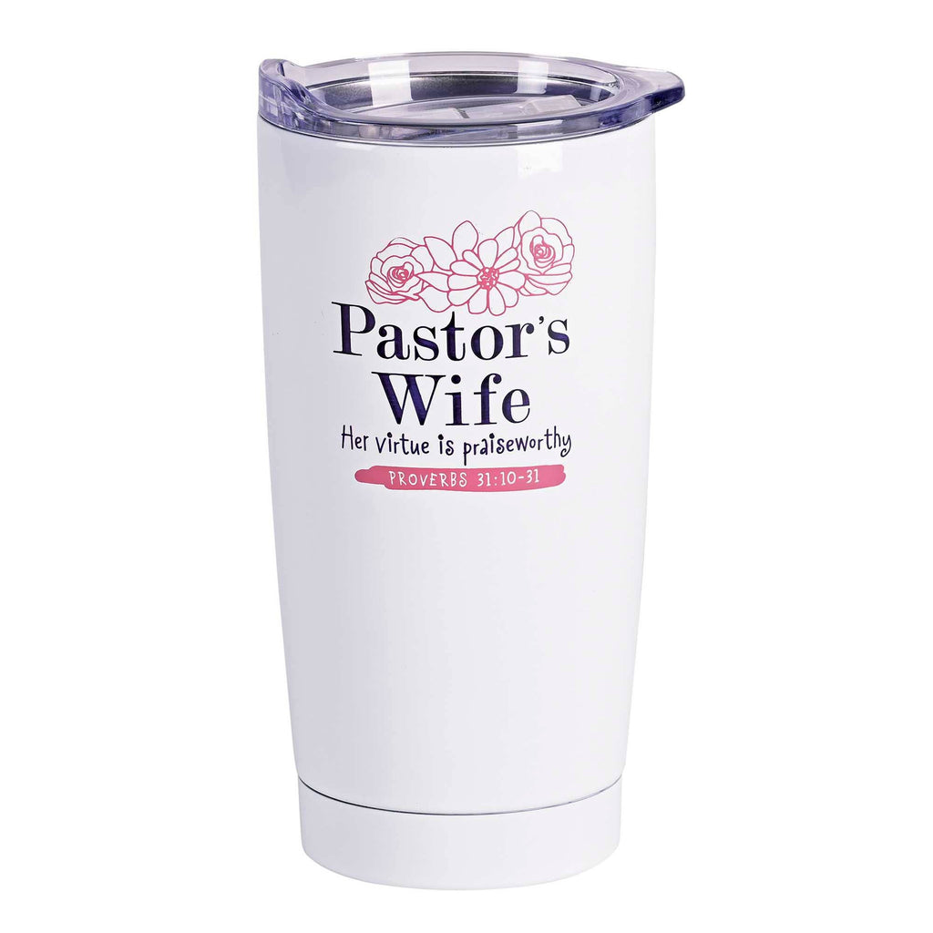 Tumbler Pastors Wife White 20 Oz