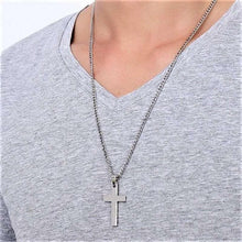 Load image into Gallery viewer, Celestial Gold / Silver Cross Necklace - Jewelry Store by Erik Rayo
