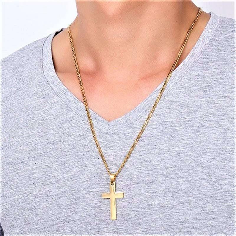 Celestial Gold / Silver Cross Necklace - Jewelry Store by Erik Rayo