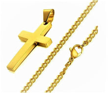 Load image into Gallery viewer, Celestial Gold / Silver Cross Necklace - Jewelry Store by Erik Rayo
