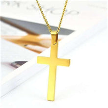 Load image into Gallery viewer, Celestial Gold / Silver Cross Necklace - Jewelry Store by Erik Rayo
