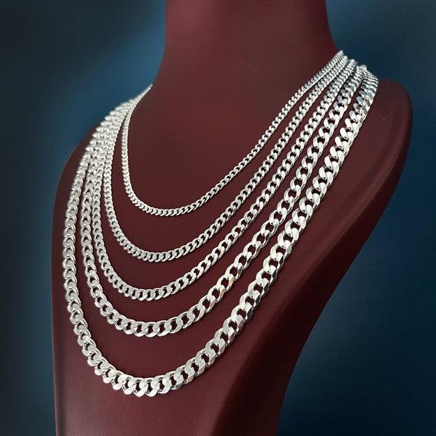 Collares Eslabon Cubano Cadenas De Acero Inoxidable Para Mujer Hombre - Jewelry Store by Erik Rayo