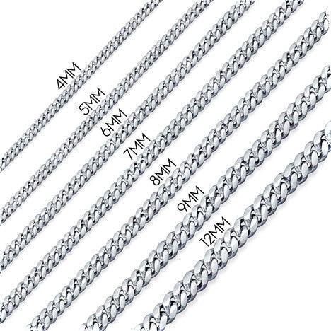 Collares Eslabon Cubano Cadenas De Acero Inoxidable Para Mujer Hombre - Jewelry Store by Erik Rayo