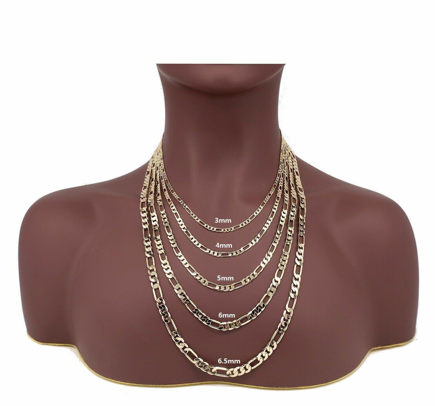 Collares Figaro Cadenas De Acero Inoxidable Color Dorado Oro - Jewelry Store by Erik Rayo