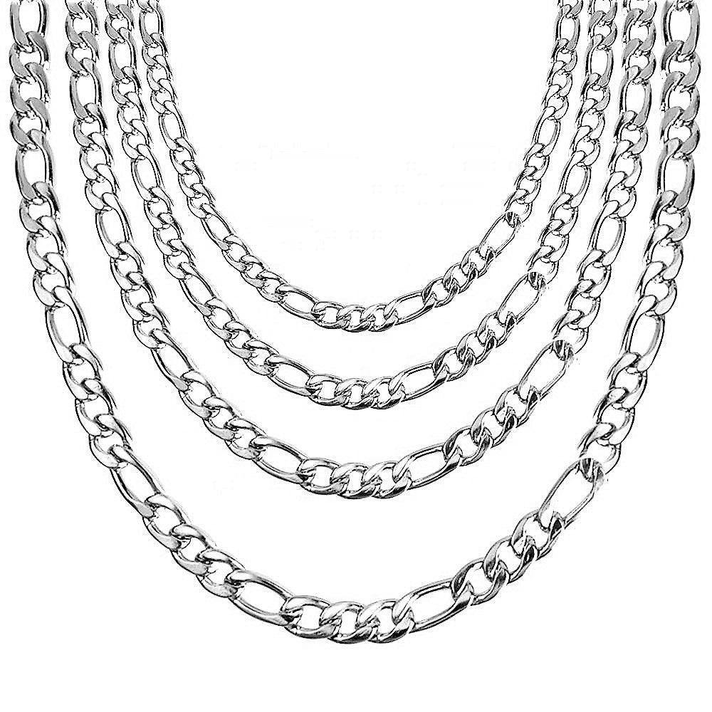 Collares Figaro Cadenas De Acero Inoxidable Para Mujer Hombre - Jewelry Store by Erik Rayo