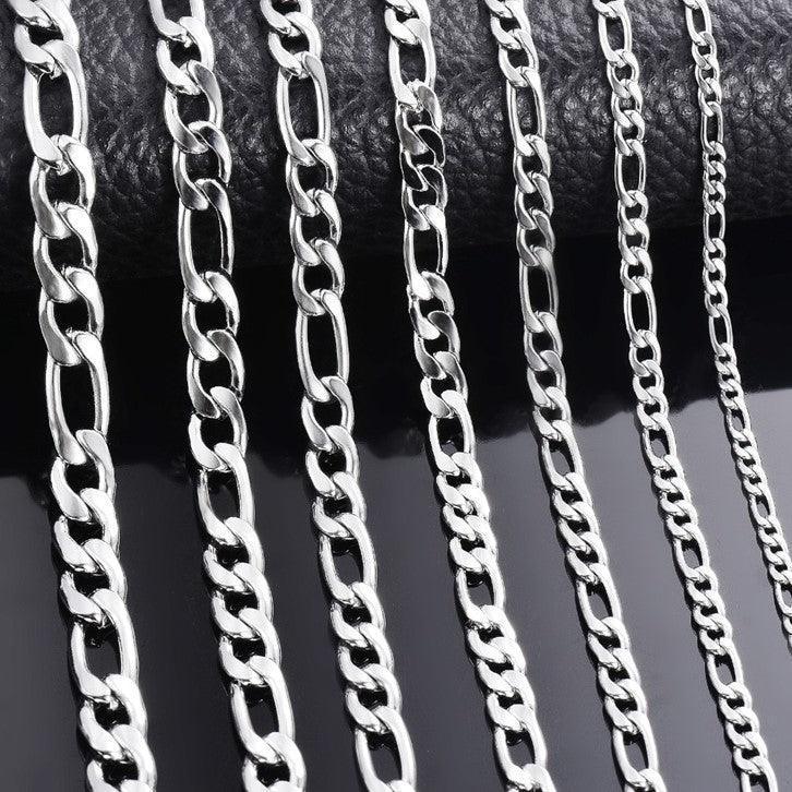 Collares Figaro Cadenas De Acero Inoxidable Para Mujer Hombre - Jewelry Store by Erik Rayo