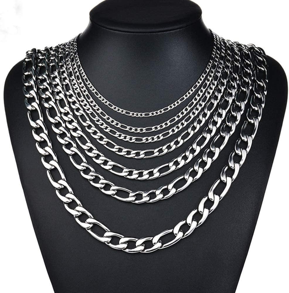 Collares Figaro Cadenas De Acero Inoxidable Para Mujer Hombre - Jewelry Store by Erik Rayo