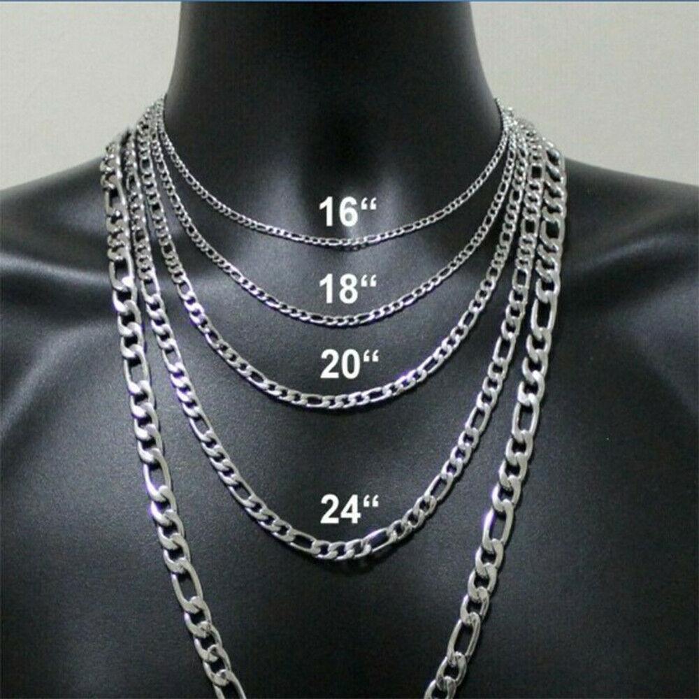 Collares Figaro Cadenas De Acero Inoxidable Para Mujer Hombre - Jewelry Store by Erik Rayo