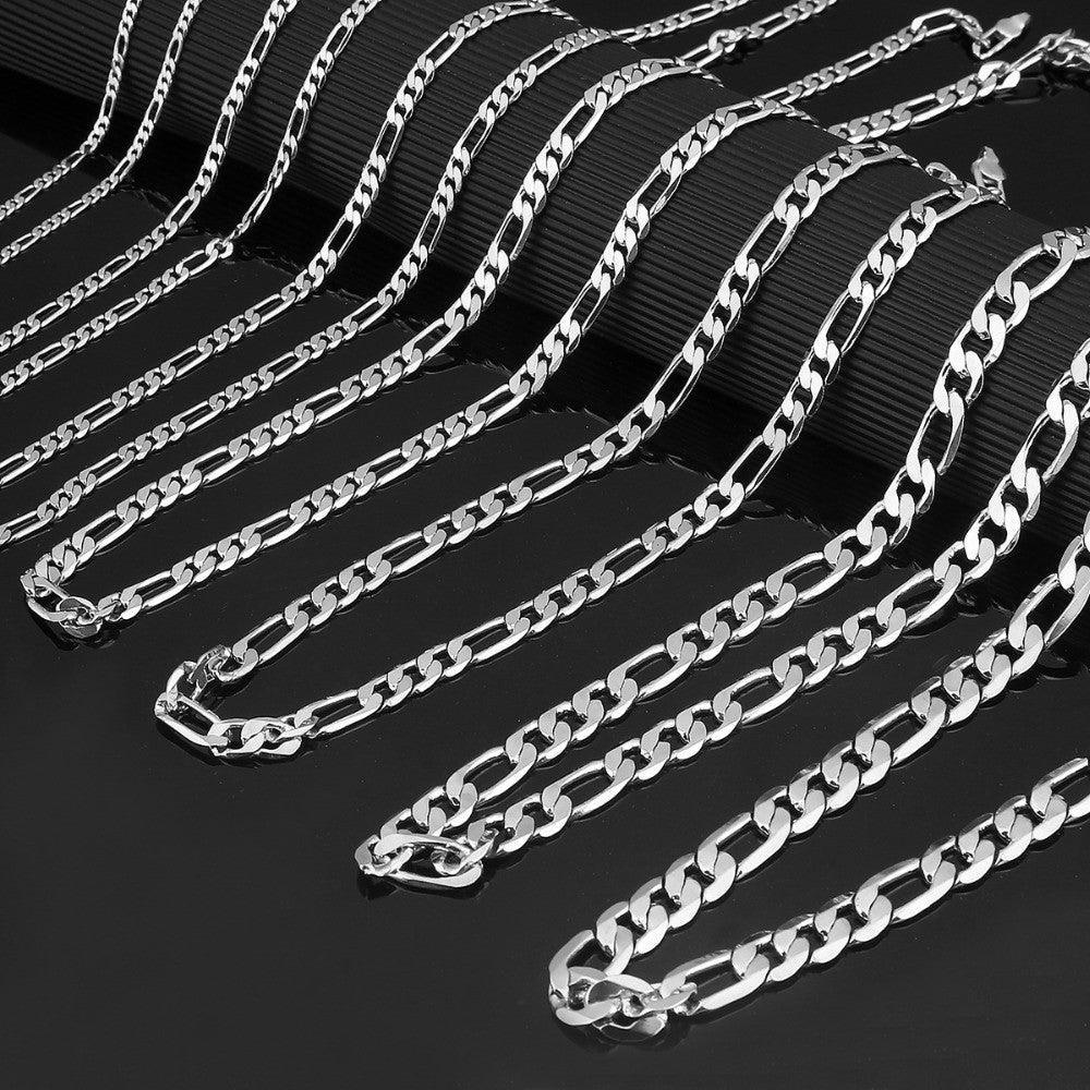 Collares Figaro Cadenas De Acero Inoxidable Para Mujer Hombre - Jewelry Store by Erik Rayo