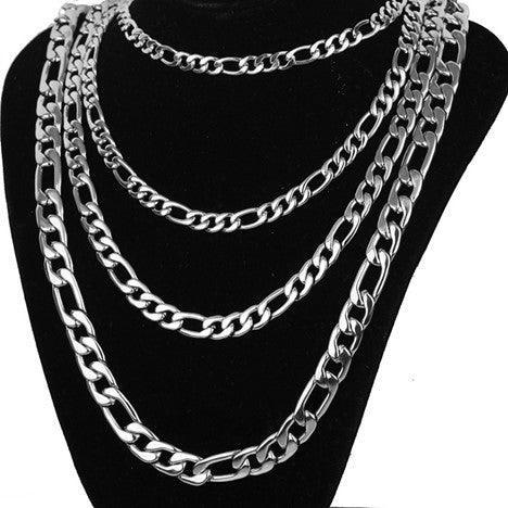 Collares Figaro Cadenas De Acero Inoxidable Para Mujer Hombre - Jewelry Store by Erik Rayo