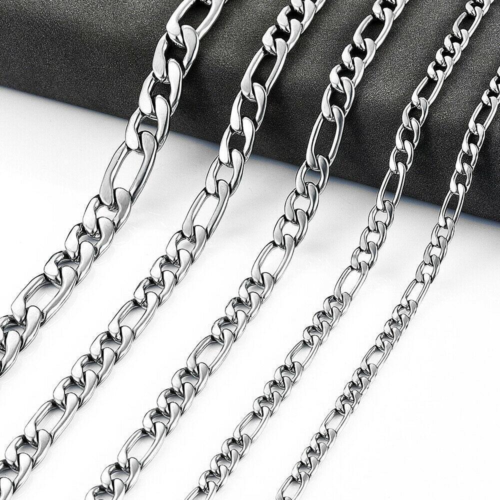 Collares Figaro Cadenas De Acero Inoxidable Para Mujer Hombre - Jewelry Store by Erik Rayo