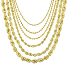 Load image into Gallery viewer, Collares Torzal Cadenas De Acero Inoxidable Color Dorado Oro - Jewelry Store by Erik Rayo
