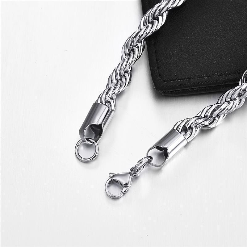 Collares Torzal Cadenas De Acero Inoxidable Para Hombre Mujer Nino - Jewelry Store by Erik Rayo
