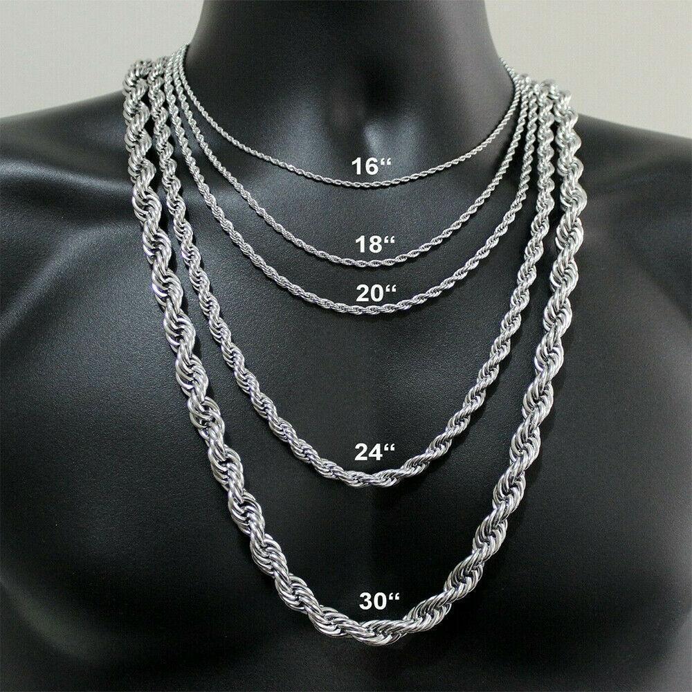 Collares Torzal Cadenas De Acero Inoxidable Para Hombre Mujer Nino - Jewelry Store by Erik Rayo