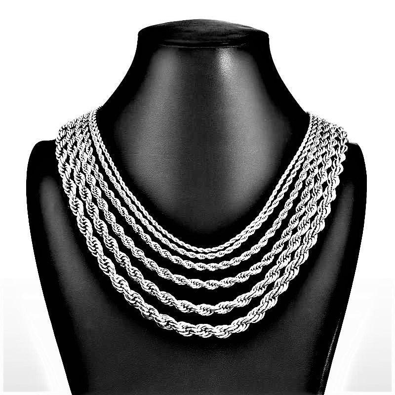 Collares Torzal Cadenas De Acero Inoxidable Para Hombre Mujer Nino - Jewelry Store by Erik Rayo