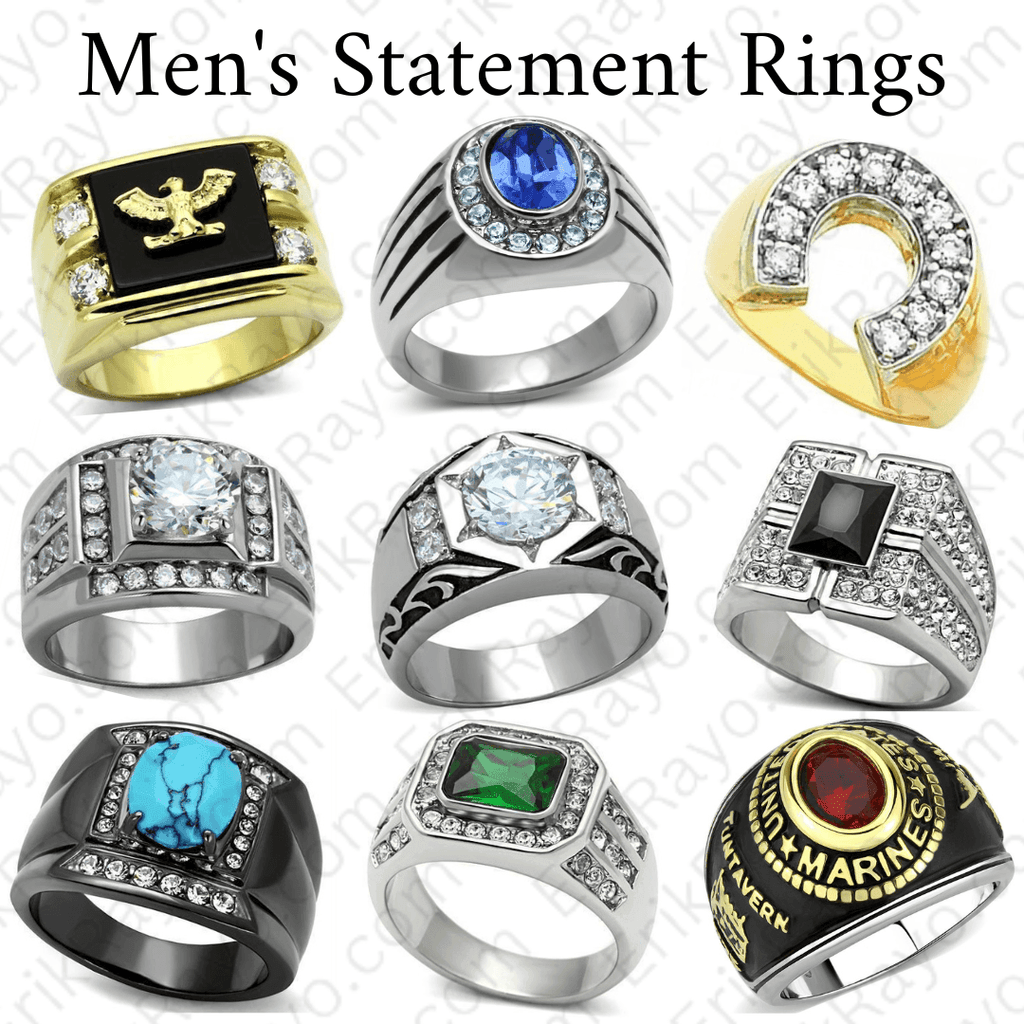 Cross Band Ring Size 8-12 Stainless Steel Black 0.55 Carat CZ Cross Eternity - Jewelry Store by Erik Rayo