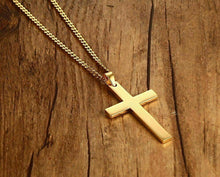 Load image into Gallery viewer, Cross Pendant Necklace Stainless Steel 24 Inch Chain - Jewelry Store by Erik Rayo
