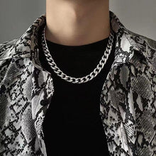 Load image into Gallery viewer, Cuban Curb Chain Necklace in Silver for Men and Women Stainless Steel - Jewelry Store by Erik Rayo
