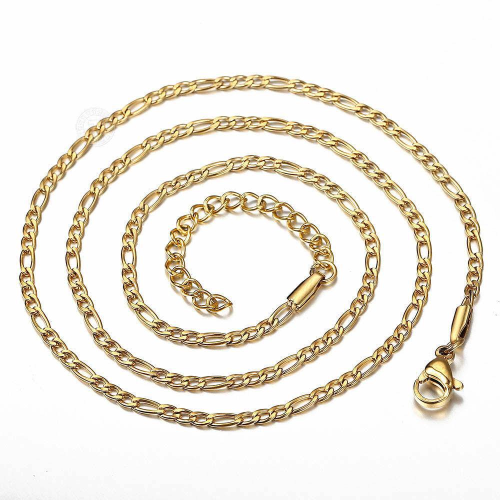 Custom Initial Necklaces for Women & Men 18" Gold Filled Initial Letter Pendant Necklace Stainless Steel Chain - Jewelry Store by Erik Rayo