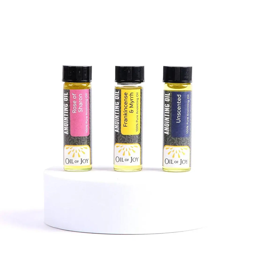 Anointing Oil - Display Pack of 12 - 5 Unscented 7 Scented