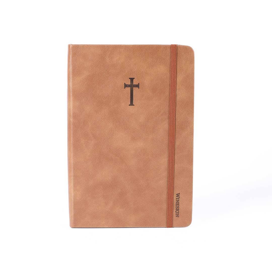Wineskin Hard Cover 420Pg Journal, Tan