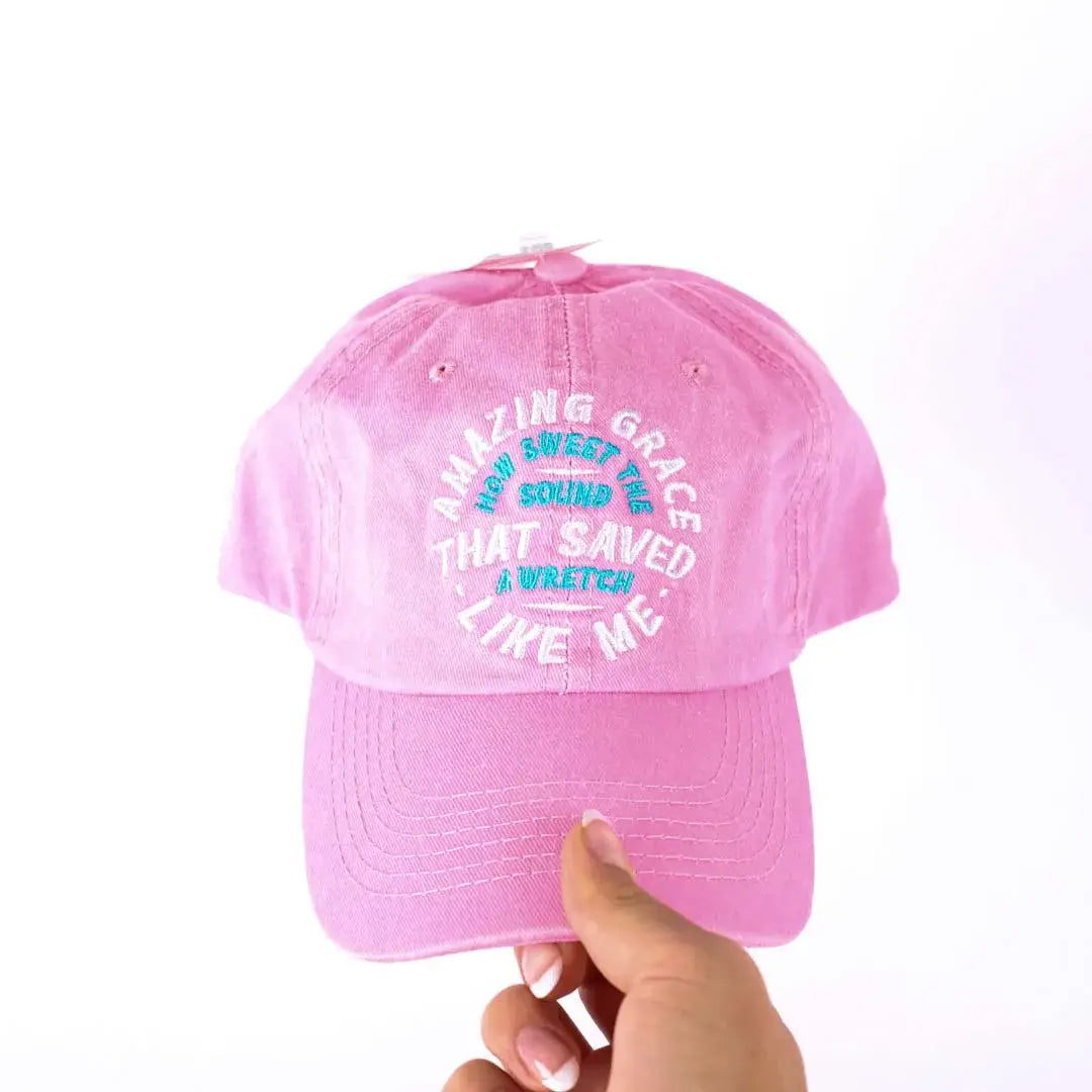 Hat - Pink - "Amazing Grace"