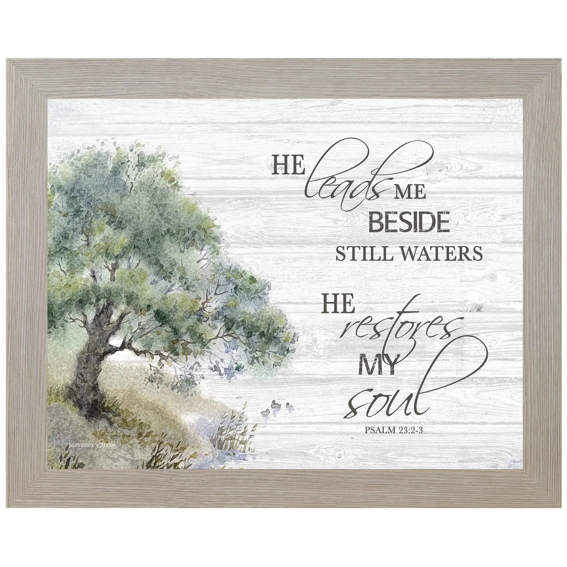 He Leads Me Besides Still Waters He Restores My Soul Art