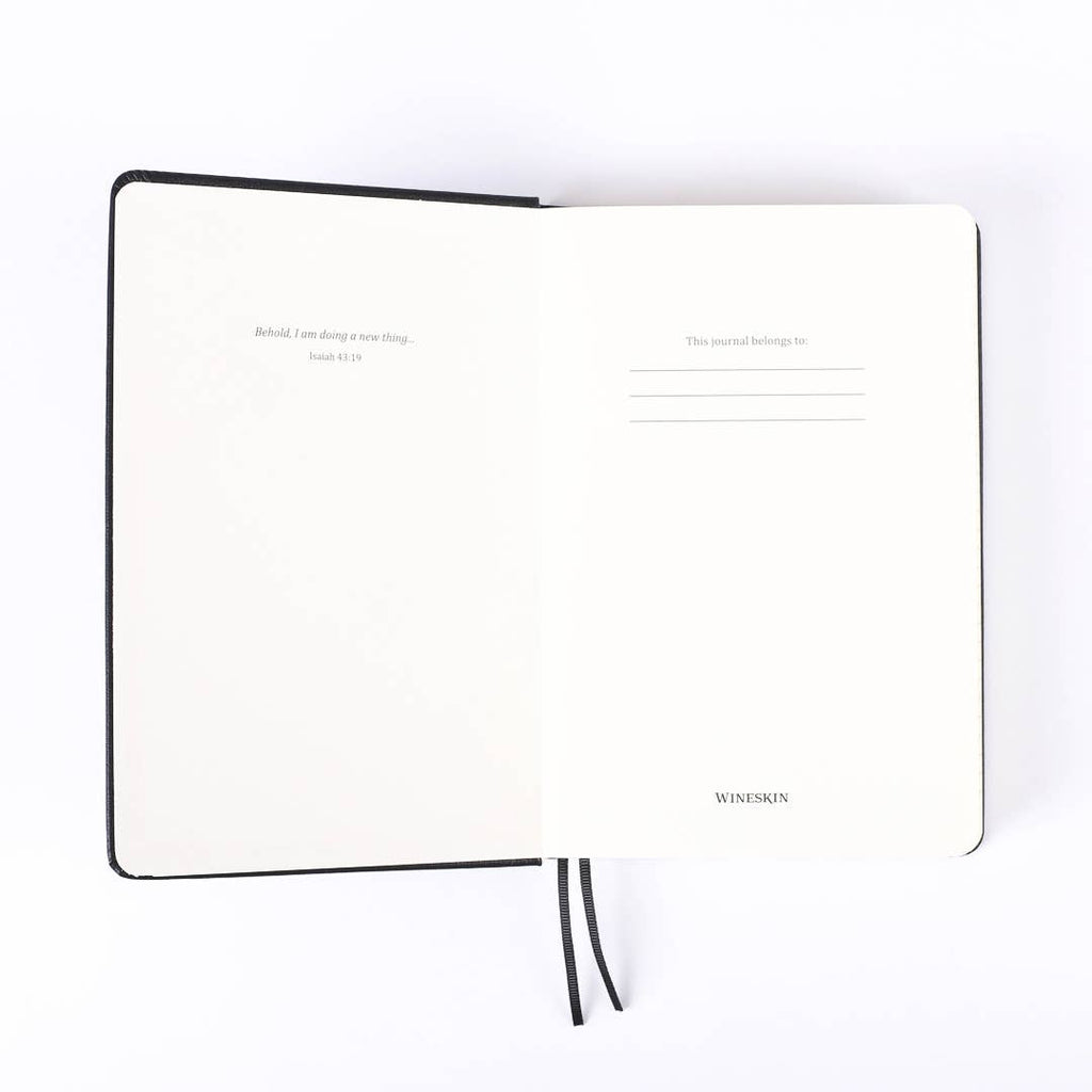 Wineskin Journal -  Hard Cover - Black - 420 Pages