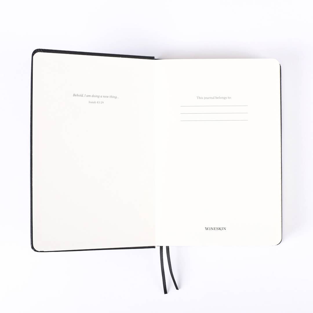 Wineskin Journal -  Hard Cover - Black - 420 Pages