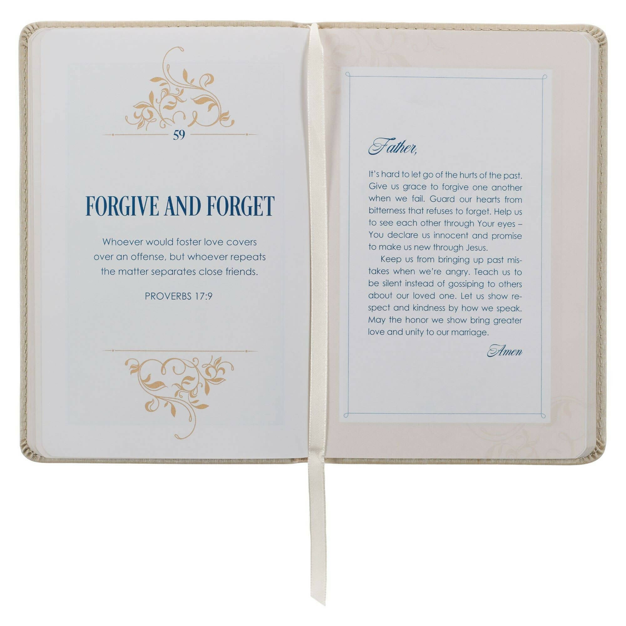 Gift Book 101 Prayers for Mr. & Mrs. Faux Leather