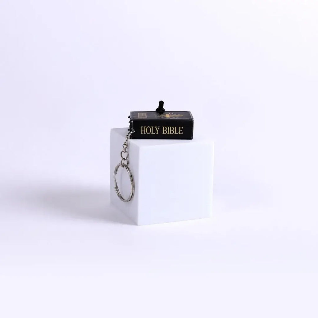 Mini Bible Keychain Black