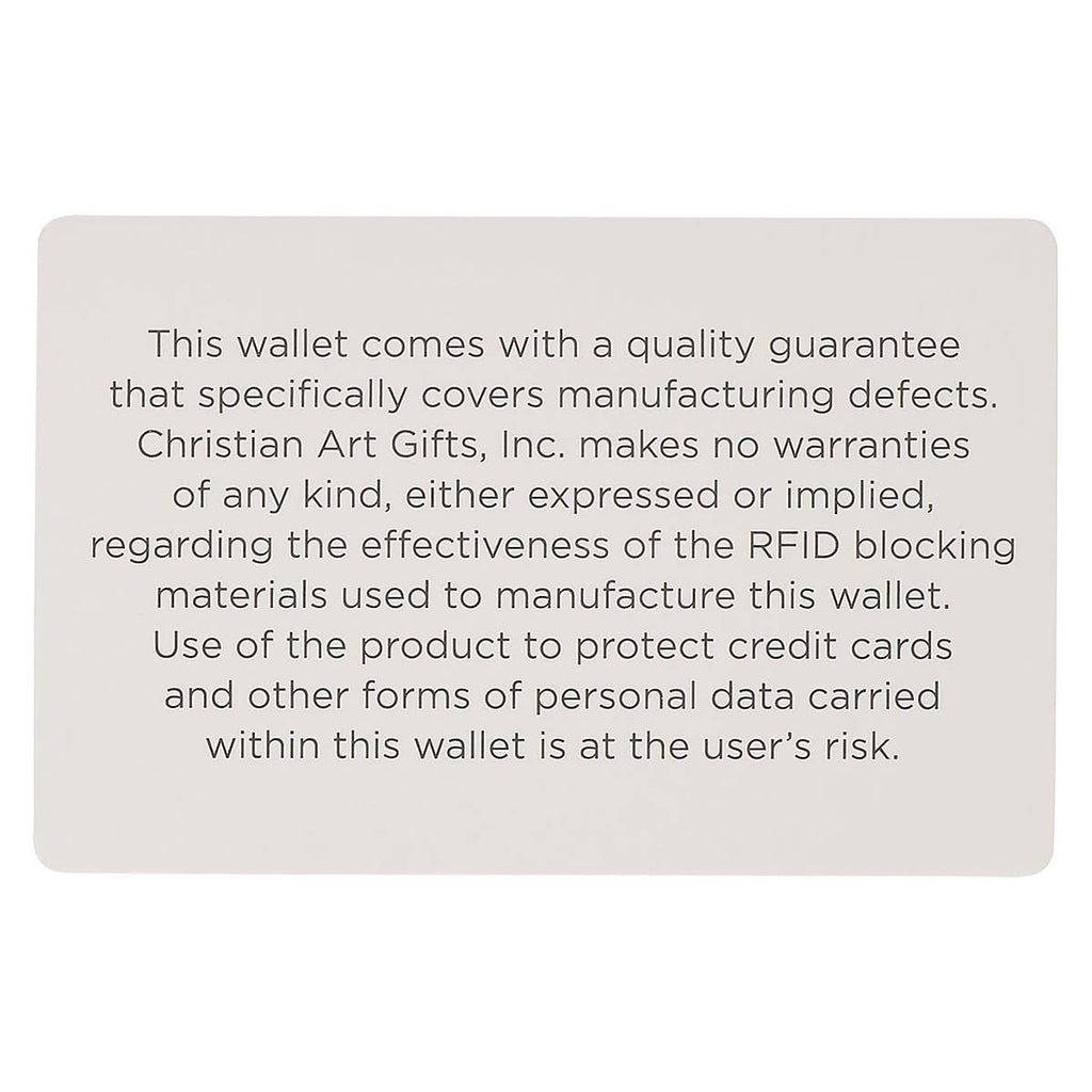 Wallet Leather Two-tone Walk by Faith 2 Cor. 5:7
