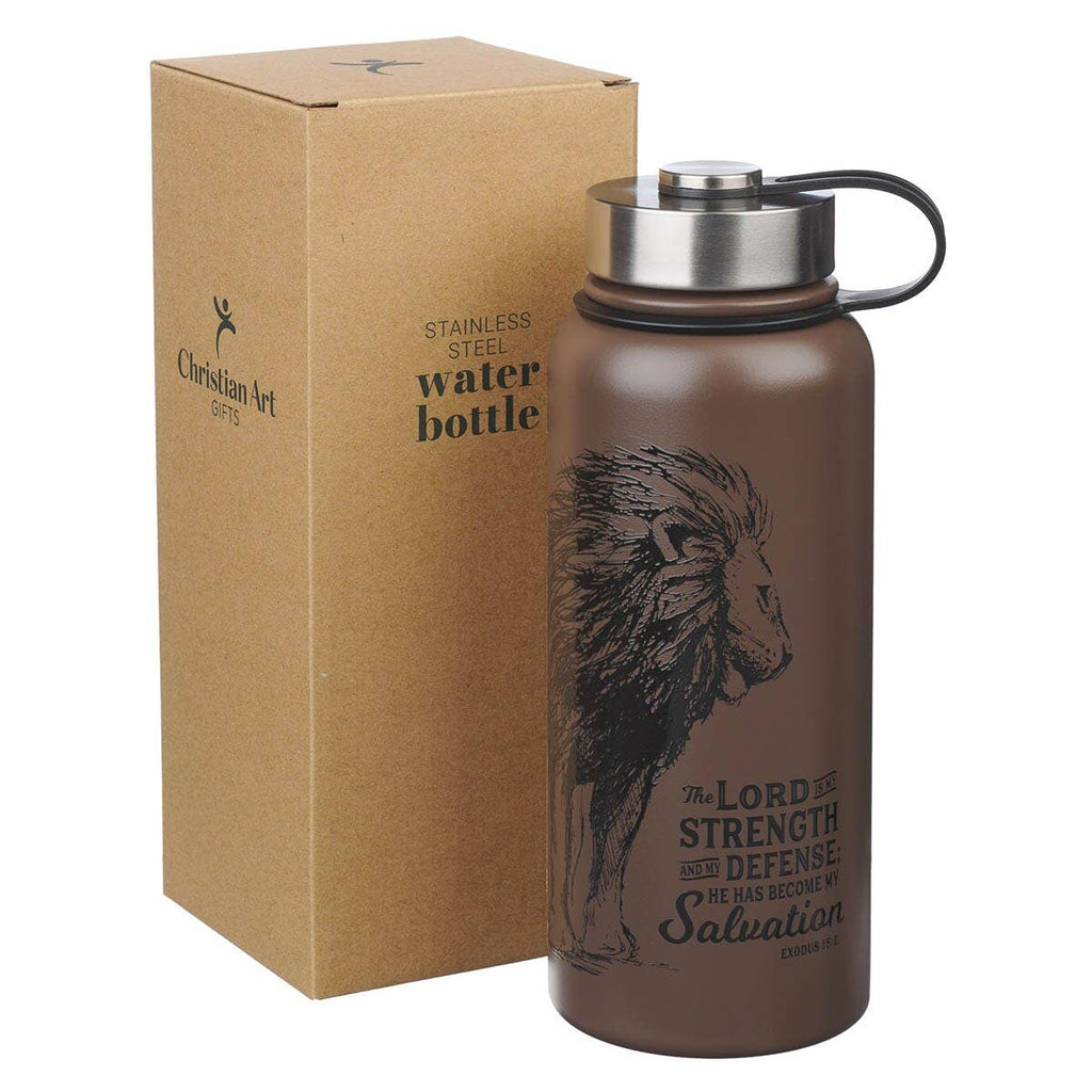 Water Bottle SS Brown Strength and Defense  Ex. 15:2