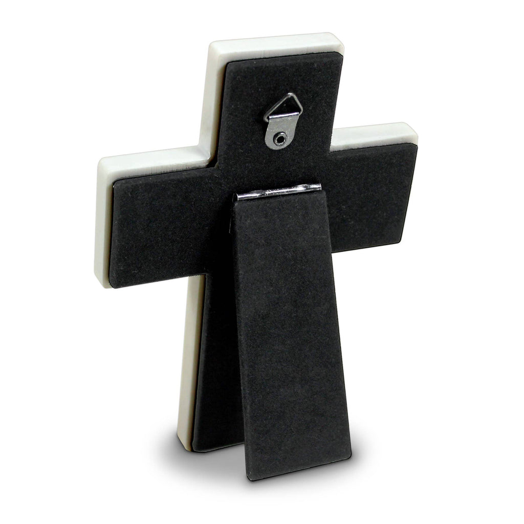 LCP Tabletop Cross Stacked Stones Gray