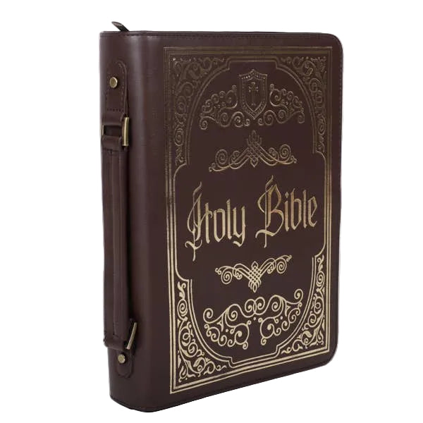 Bible Cover - Imitation leather - Ornate Gold - Holy Bible - L