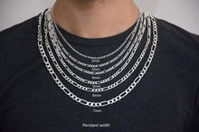 Load image into Gallery viewer, Figaro Chain Necklace for Men and Women Stainless Steel in Silver - Jewelry Store by Erik Rayo
