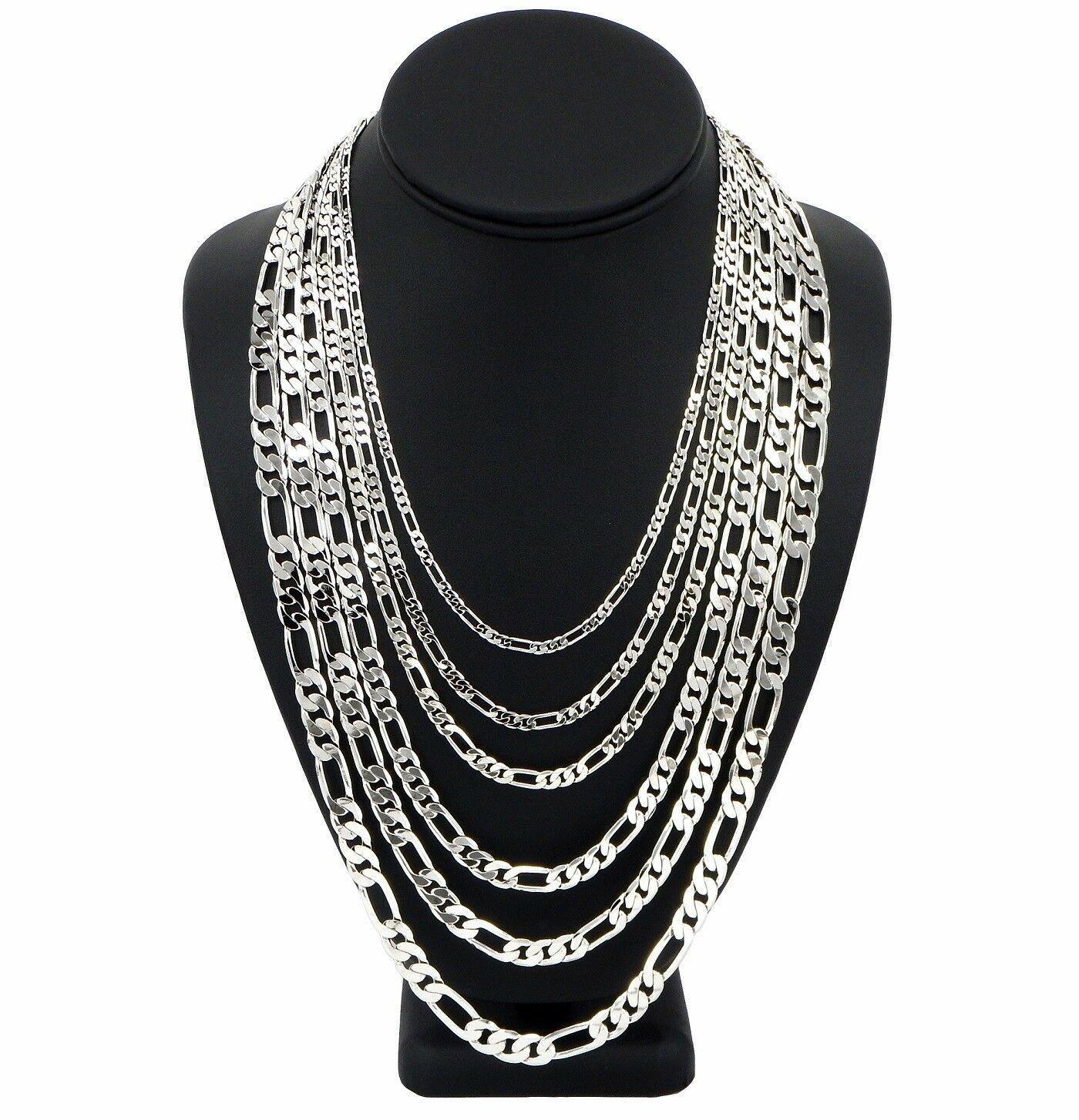 Figaro Chain Necklace for Men and Women Stainless Steel in Silver - Jewelry Store by Erik Rayo
