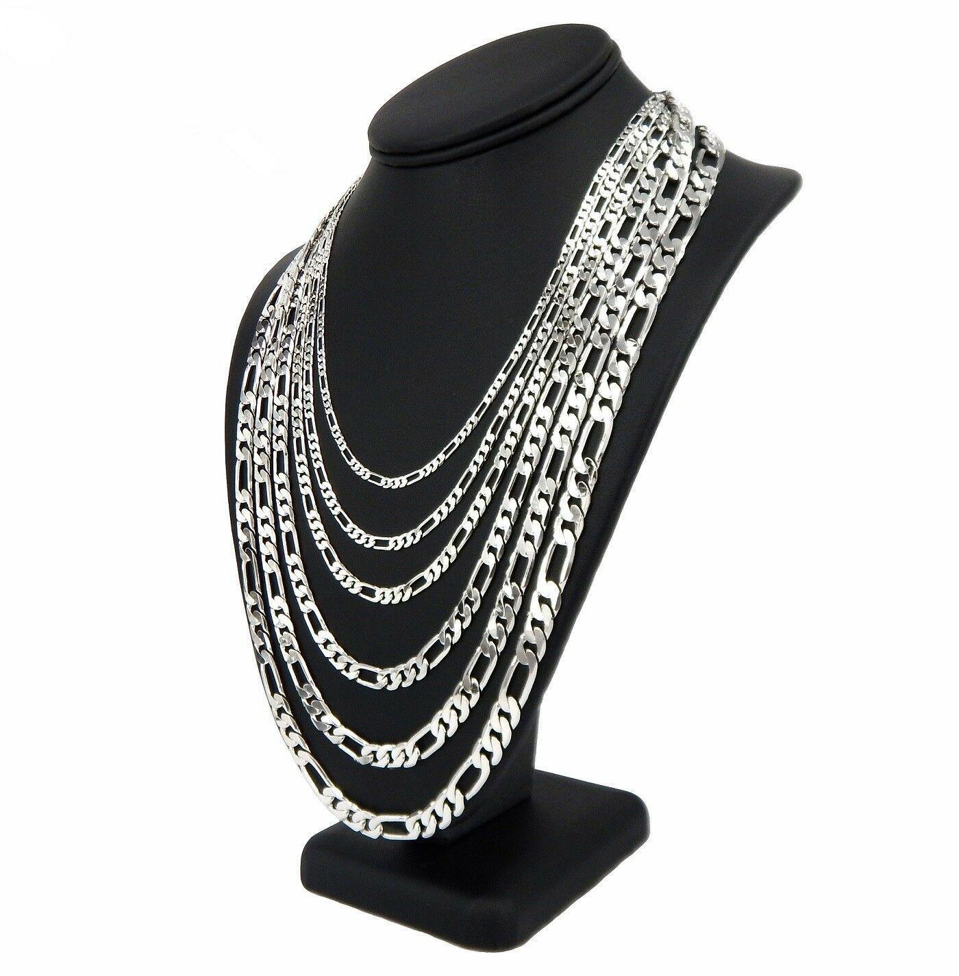Figaro Chain Necklace for Men and Women Stainless Steel in Silver - Jewelry Store by Erik Rayo