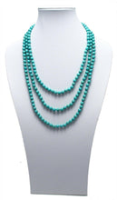 Load image into Gallery viewer, Genuine Natural Turquoise Necklace 60&quot; Long 8mm Bead Stranded - Jewelry Store by Erik Rayo
