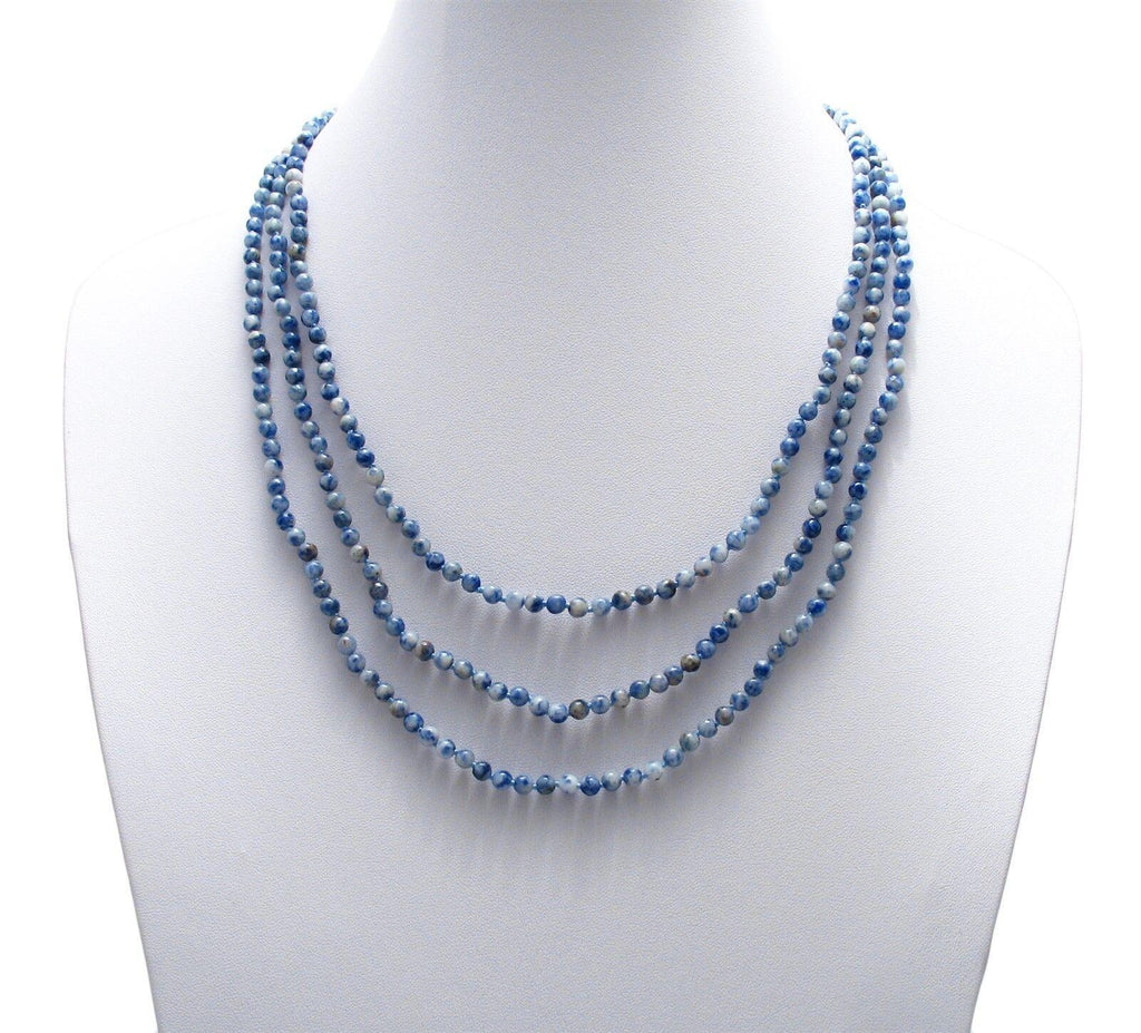 Genuine Sodalite Necklace 70" Long 5mm Bead Stranded - Jewelry Store by Erik Rayo