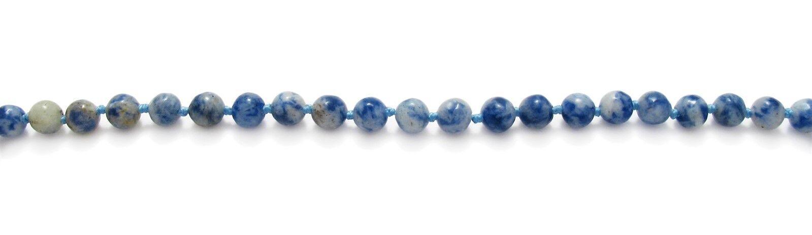 Genuine Sodalite Necklace 70" Long 5mm Bead Stranded - Jewelry Store by Erik Rayo