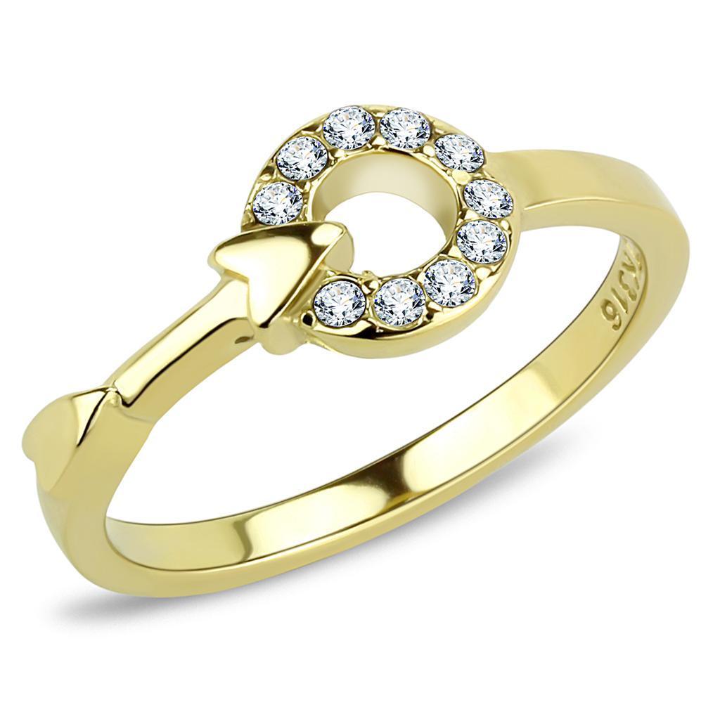 Gold Arrow Rings for Women Stainless Steel Anillo Flecha Color Oro Para Mujer Acero Inoxidable - Jewelry Store by Erik Rayo
