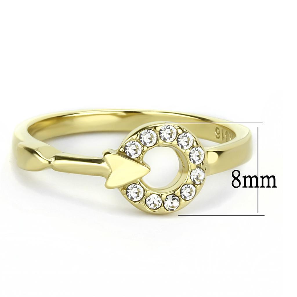 Gold Arrow Rings for Women Stainless Steel Anillo Flecha Color Oro Para Mujer Acero Inoxidable - Jewelry Store by Erik Rayo