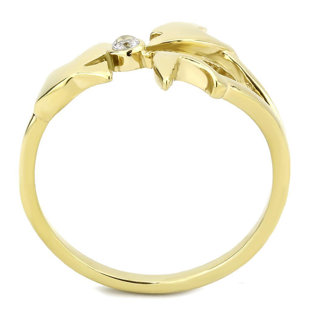 Gold Birds Rings for Women Solitaire Stainless Steel Anillo Color Oro Pajaros Para Mujer Acero Inoxidable - Jewelry Store by Erik Rayo