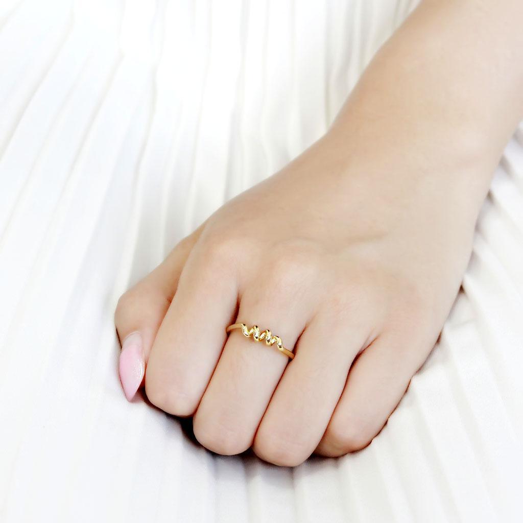 Gold Coil Rings for Women Stainless Steel Anillo Color Oro Para Mujer Acero Inoxidable - Jewelry Store by Erik Rayo
