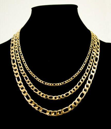 Gold Figaro Necklace Chain Men Women Kids Stainless Steel Italian Style - Jewelry Store by Erik Rayo