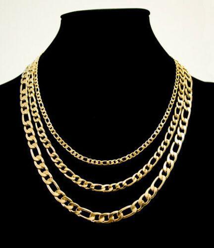 Gold Figaro Necklaces Chain Men Women Kids Stainless Steel Italian Style - Jewelry Store by Erik Rayo
