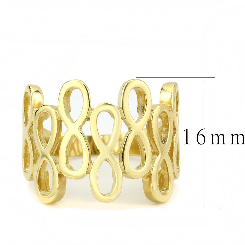 Gold Infinity Rings for Women Eternity Stainless Steel Anillo Color Oro Infinito Para Mujer Acero Inoxidable - Jewelry Store by Erik Rayo